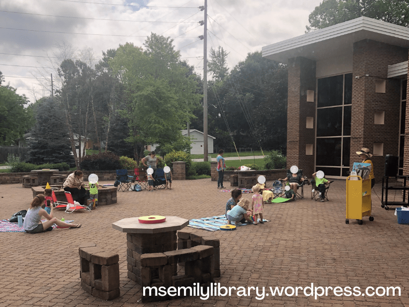 photo of outdoor storytime