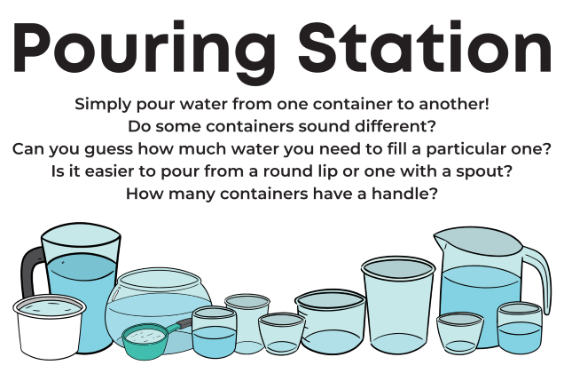 Pouring station sign