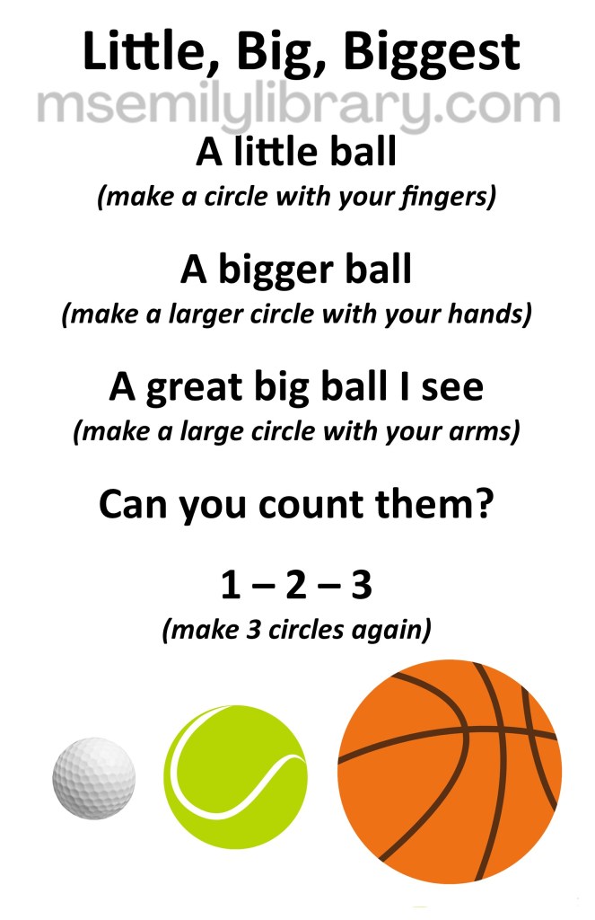 Little big biggest thumbnail, with a graphic of a golf ball, a tennis ball, and a basketball. click the image to download a non-branded PDF