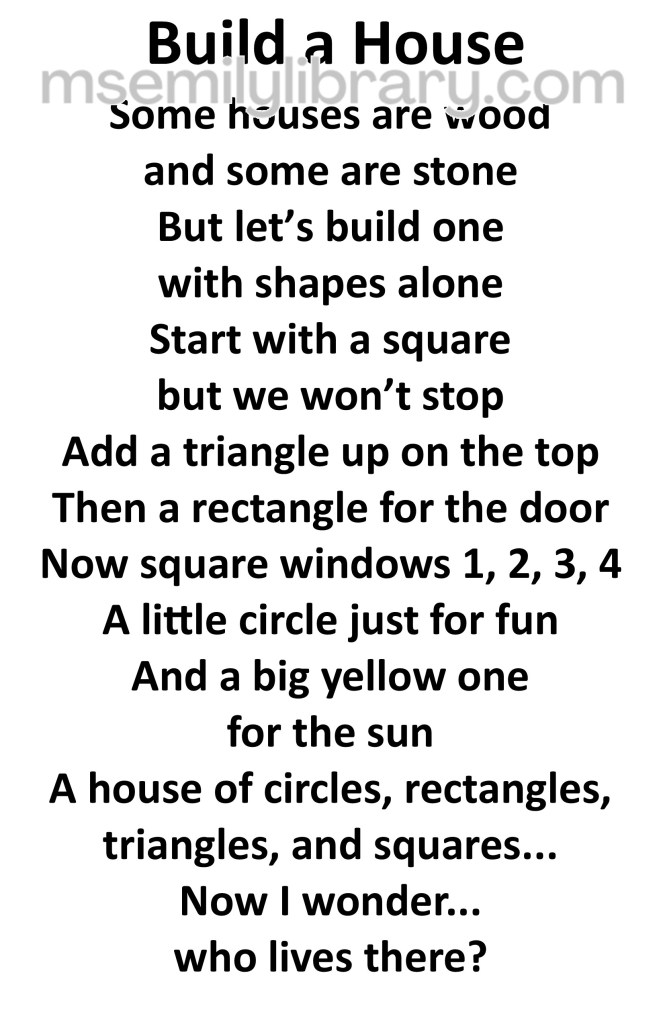 build a house thumbnail, with lyrics only. click the image to download a non-branded PDF