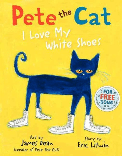 pete the cat i love my white shoes book cover.