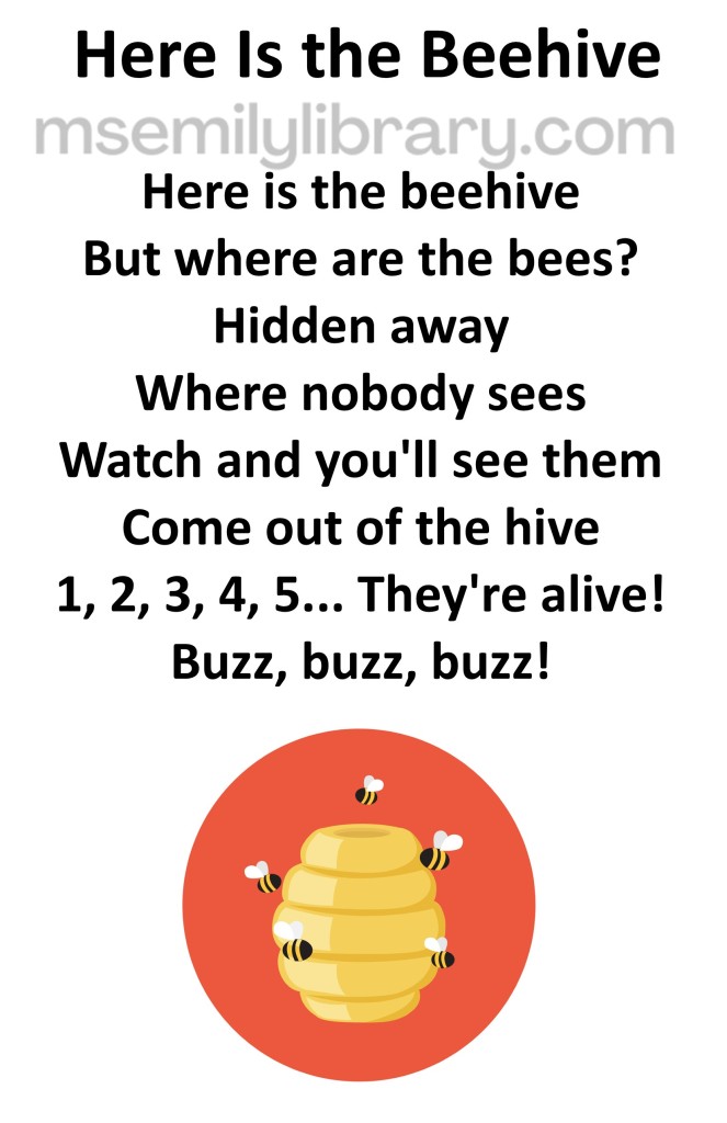 here is the beehive thumbnail, with a graphic of a yellow beehive with several bees flying around it, centered on a red circle. click the image to download a non-branded PDF
