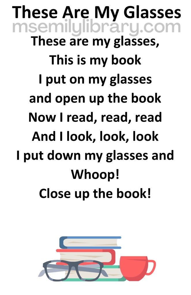 these are my glasses thumbnail, with a graphic of a pair of glasses folded next to a small pile of books. A red mug is alongside. click the image to download a non-branded PDF