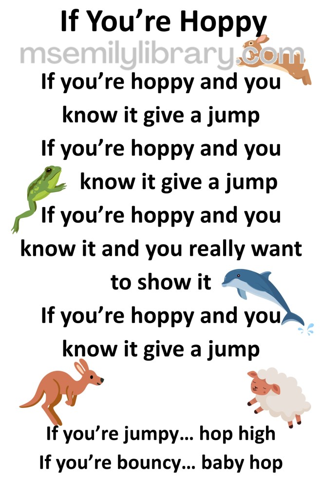 if you're hoppy thumbnail, with a graphic of multiple jumping animals: a rabbit, frog, dolphin, kangaroo, and sheep. click the image to download a non-branded PDF