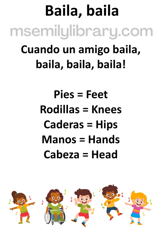 baila baila thumbnail, with a graphic of diverse kids dancing. click the image to download a non-branded PDF