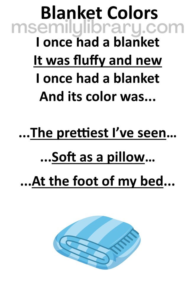 blanket colors thumbnail, with a graphic of a folded up blue striped blanket. click the image to download a non-branded PDF