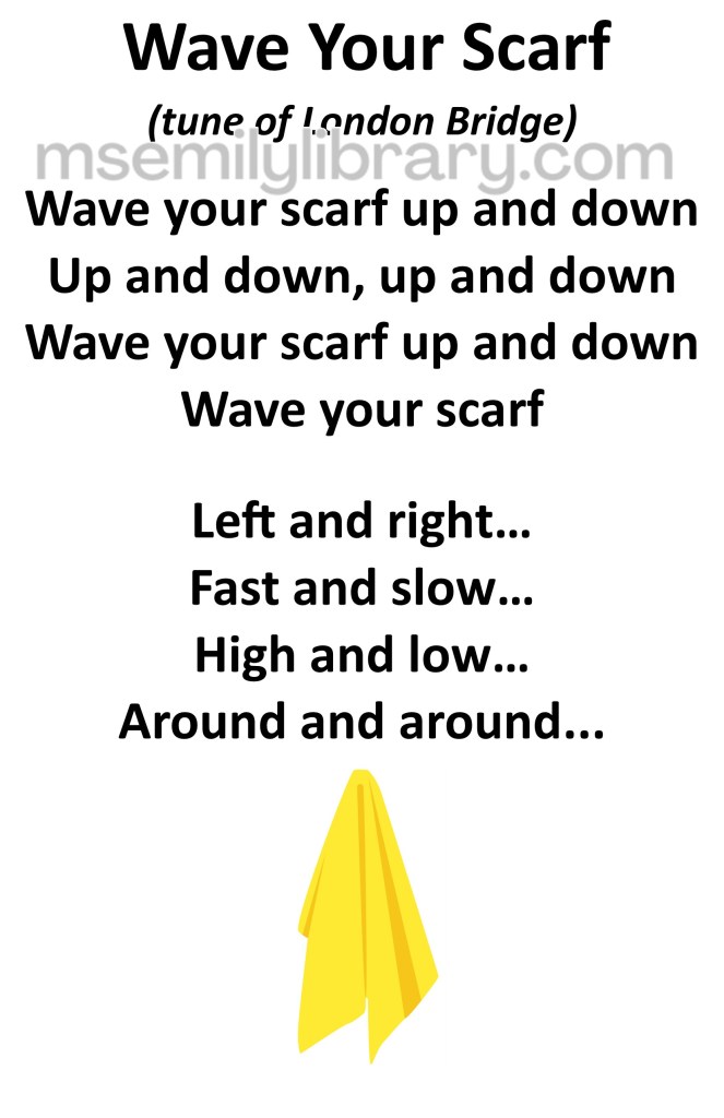 wave your scarf thumbnail, with a graphic of a yellow scarf. click the image to download a non-branded PDF