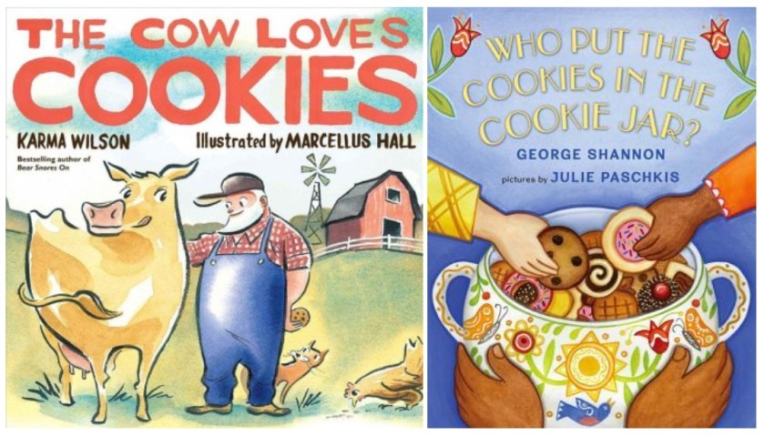 the cow loves cookies and who put the cookies in the cookie jar book covers