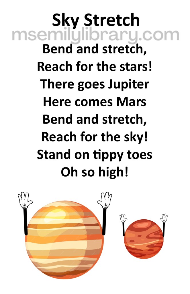 sky stretch thumbnail, with a graphic of jupiter and mars with cartoon arms stretching up. click the image to download a non-branded PDF