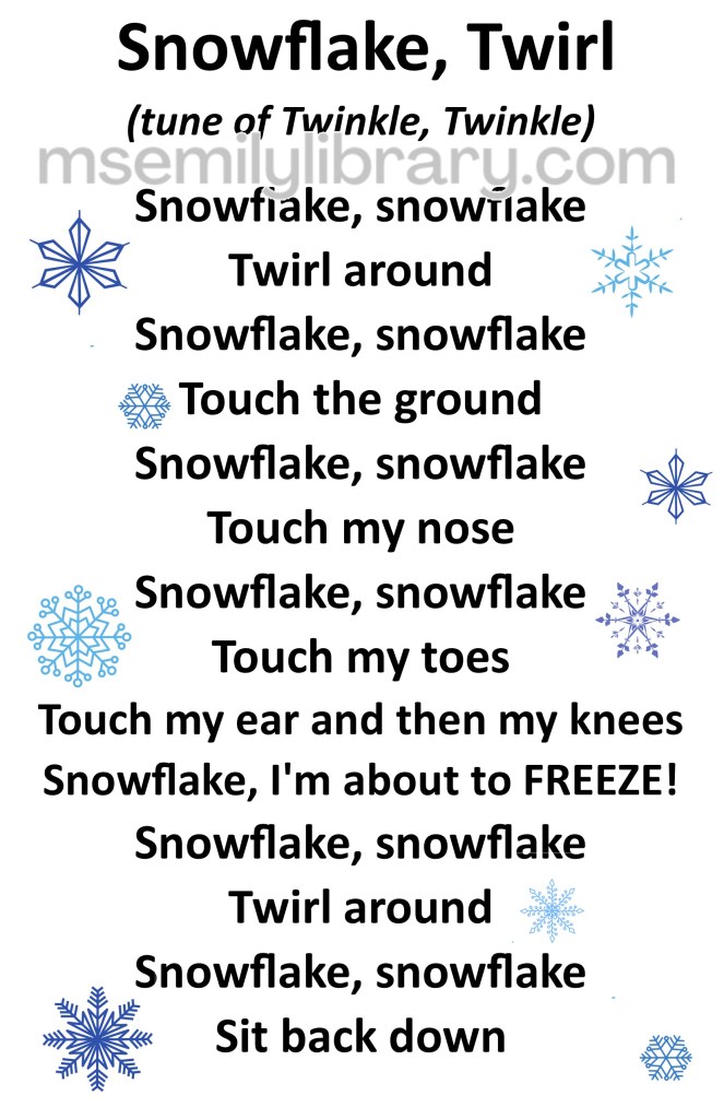 snowflake twirl thumbnail, with a graphic of blue snowflakes. click the image to download a non-branded PDF