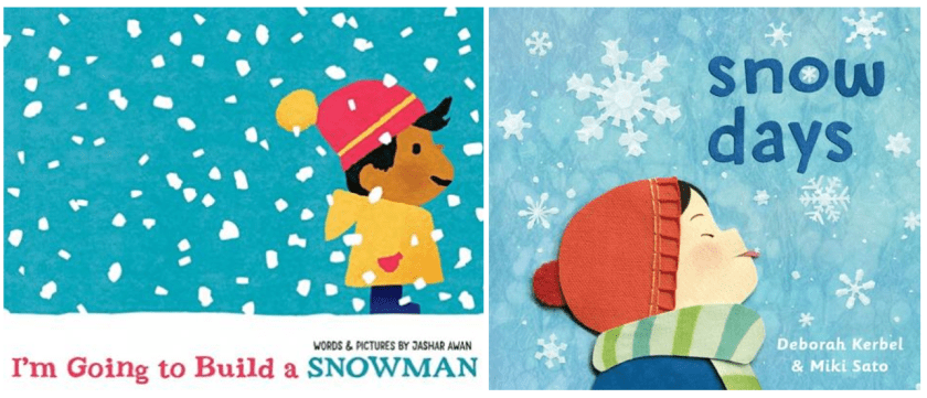 I'm going to build a snowman and snow days book covers
