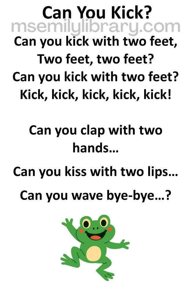 can you kick thumbnail, with a graphic of a smiling and waving happy frog. click the image to download a non-branded PDF