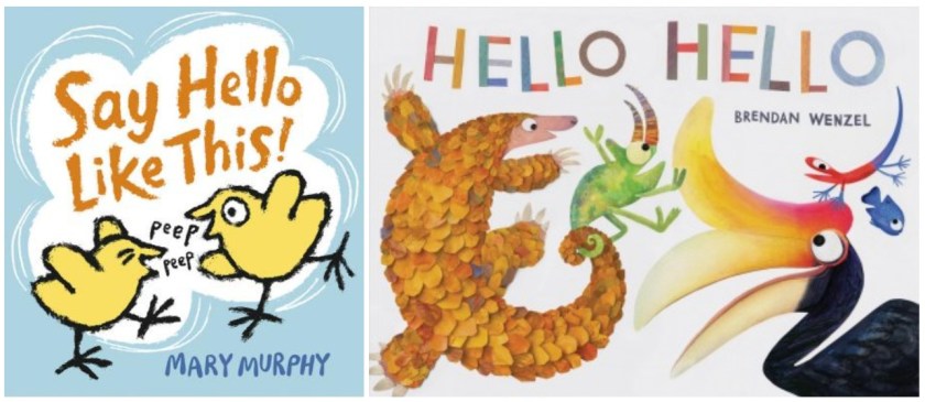 say hello like this and hello hello book covers