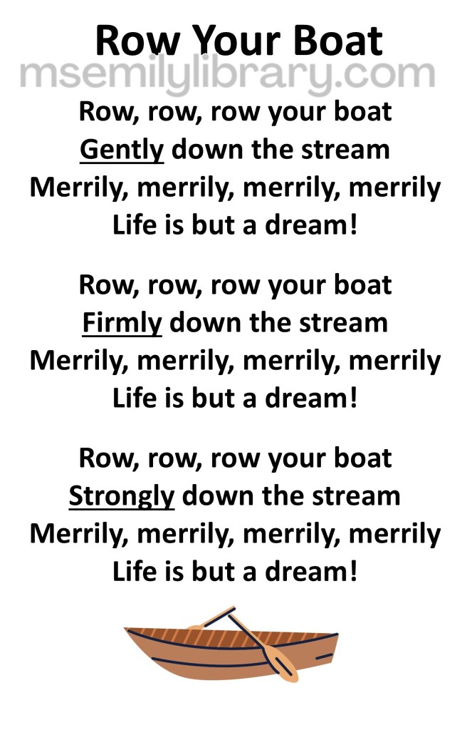 row your boat thumbnail, with a graphic of a brown rowboat with oars. click the image to download a non-branded PDF