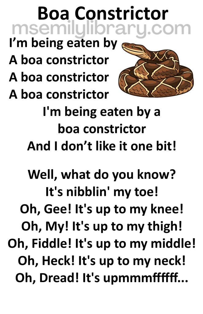 boa constrictor thumbnail, with a graphic of a large coiled brown snake. click the image to download a non-branded PDF