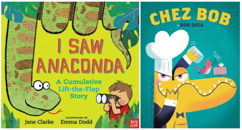 I saw anaconda and chez bob book covers