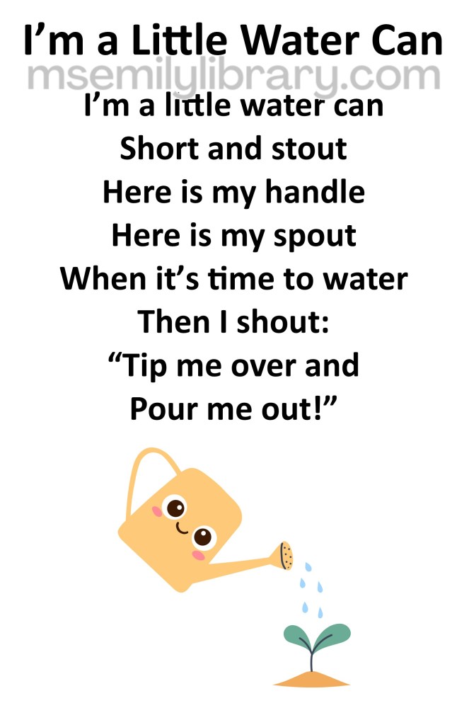 i'm a little water can thumbnail, with a graphic of a yellow watering can tipped and watering a small sprout. click the image to download a non-branded PDF