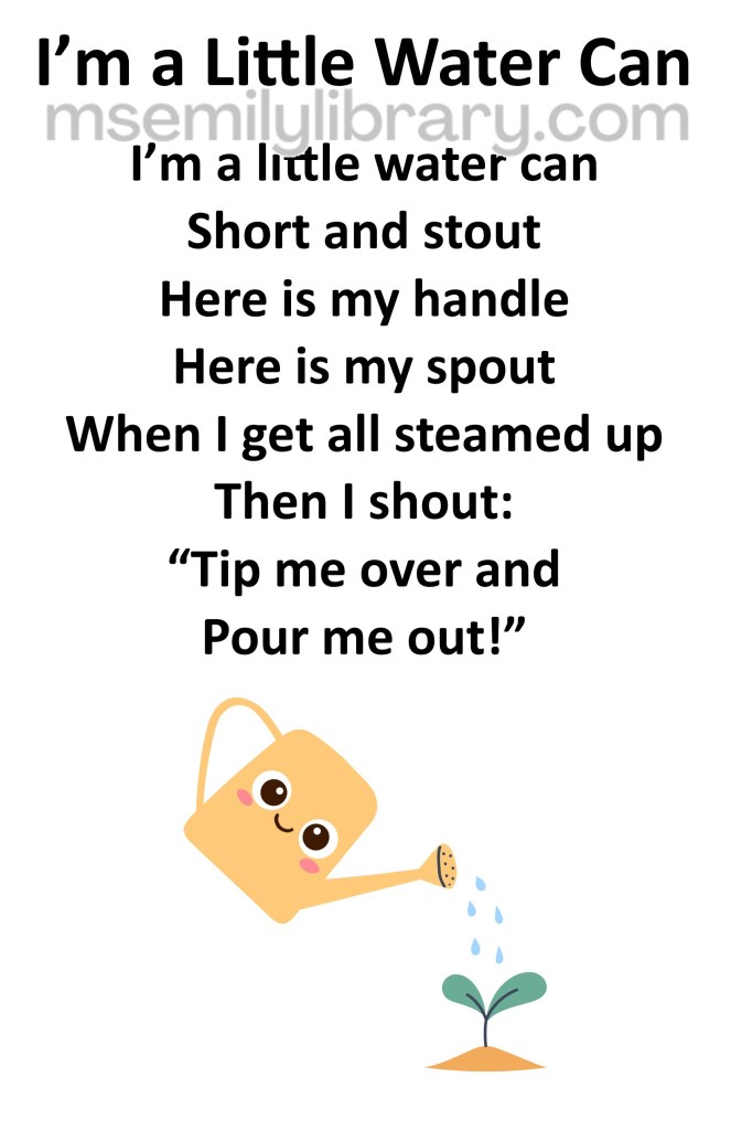 i'm a little water can thumbnail, with a graphic of a yellow watering can tipped and watering a small sprout. click the image to download a non-branded PDF