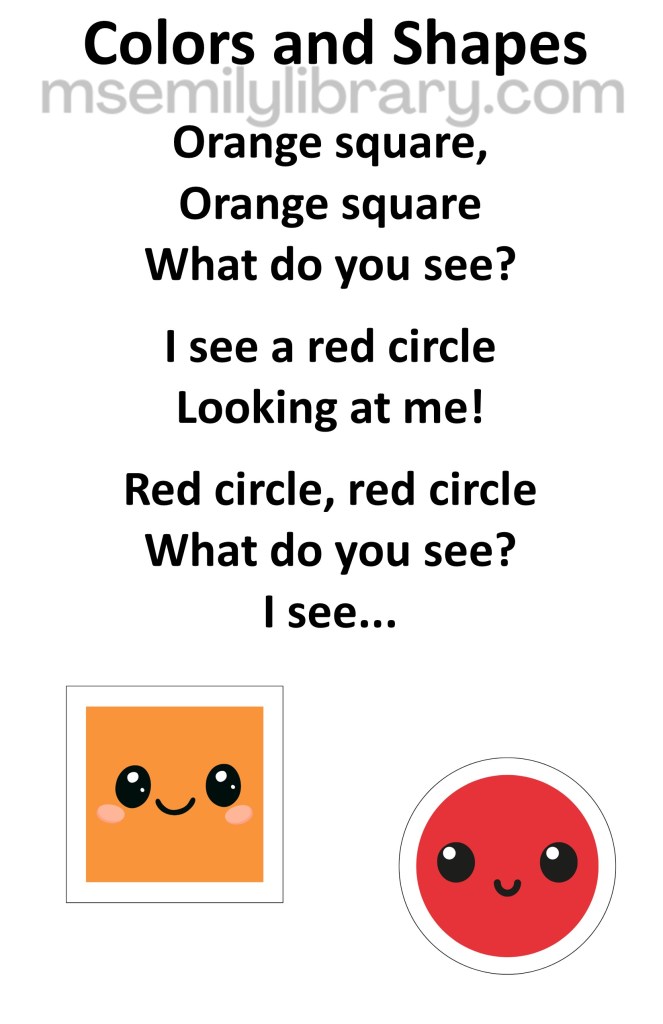 colors and shapes thumbnail, with a graphic of an orange square and red circle with smiley faces. click the image to download a non-branded PDF